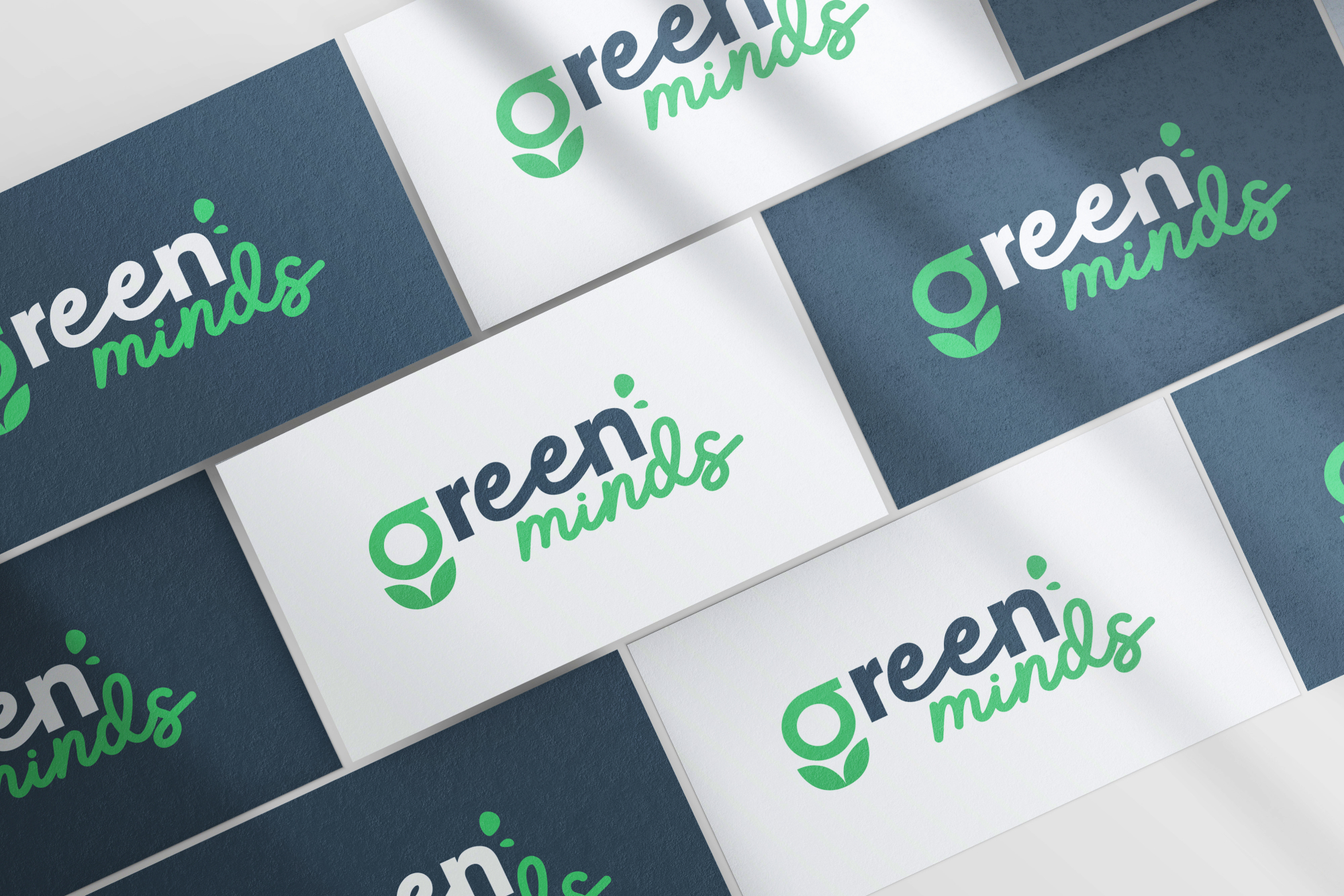 mockup-greenminds-cards mockup business card greenminds